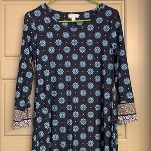 Blue shift dress